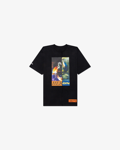 Heron Preston OS Split Herons Tee - Black