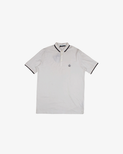 Dolce & Gabbana Crown embroidery polo shirt