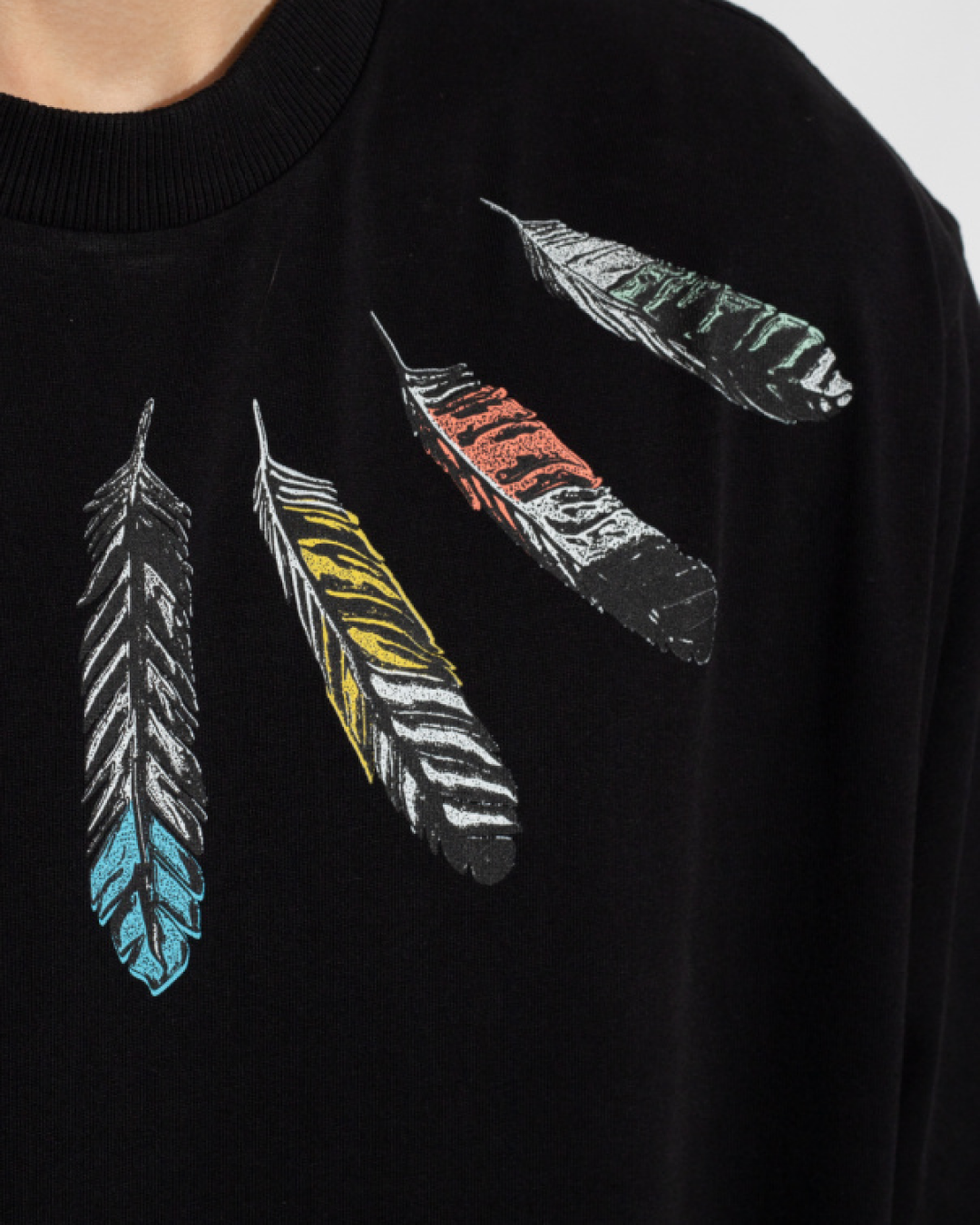 Marcelo Burlon Collar Feathers T-Shirt