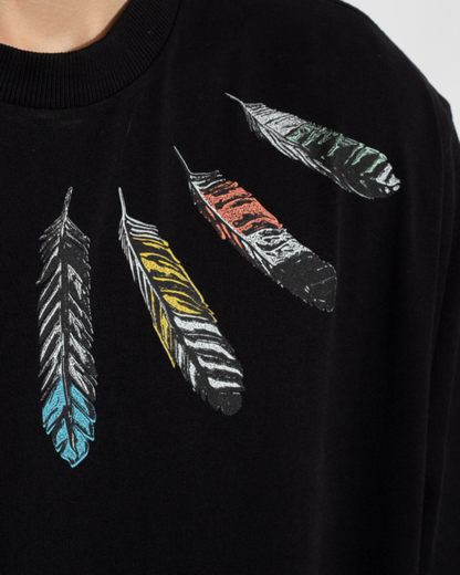 Marcelo Burlon Collar Feathers T-Shirt