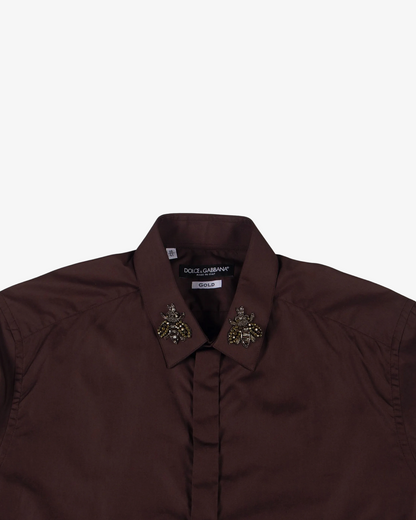 Dolce & Gabbana Collar Embroidery Shirt