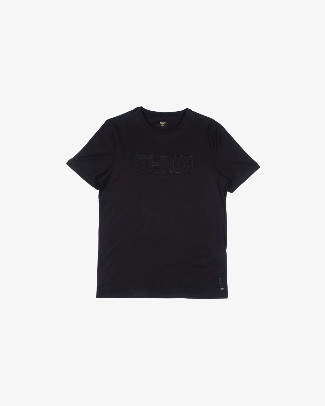 Fendi Logo embroidery T-shirt