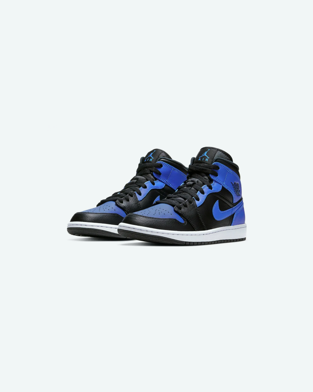 Nike Air Jordan 1 Mid Hyper Royal Black White