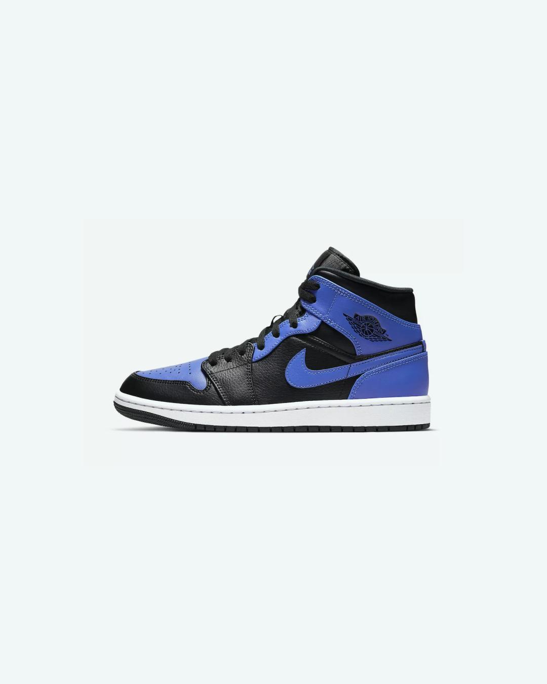 Nike Air Jordan 1 Mid Hyper Royal Black White