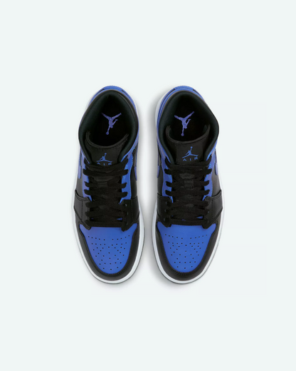 Nike Air Jordan 1 Mid Hyper Royal Black White