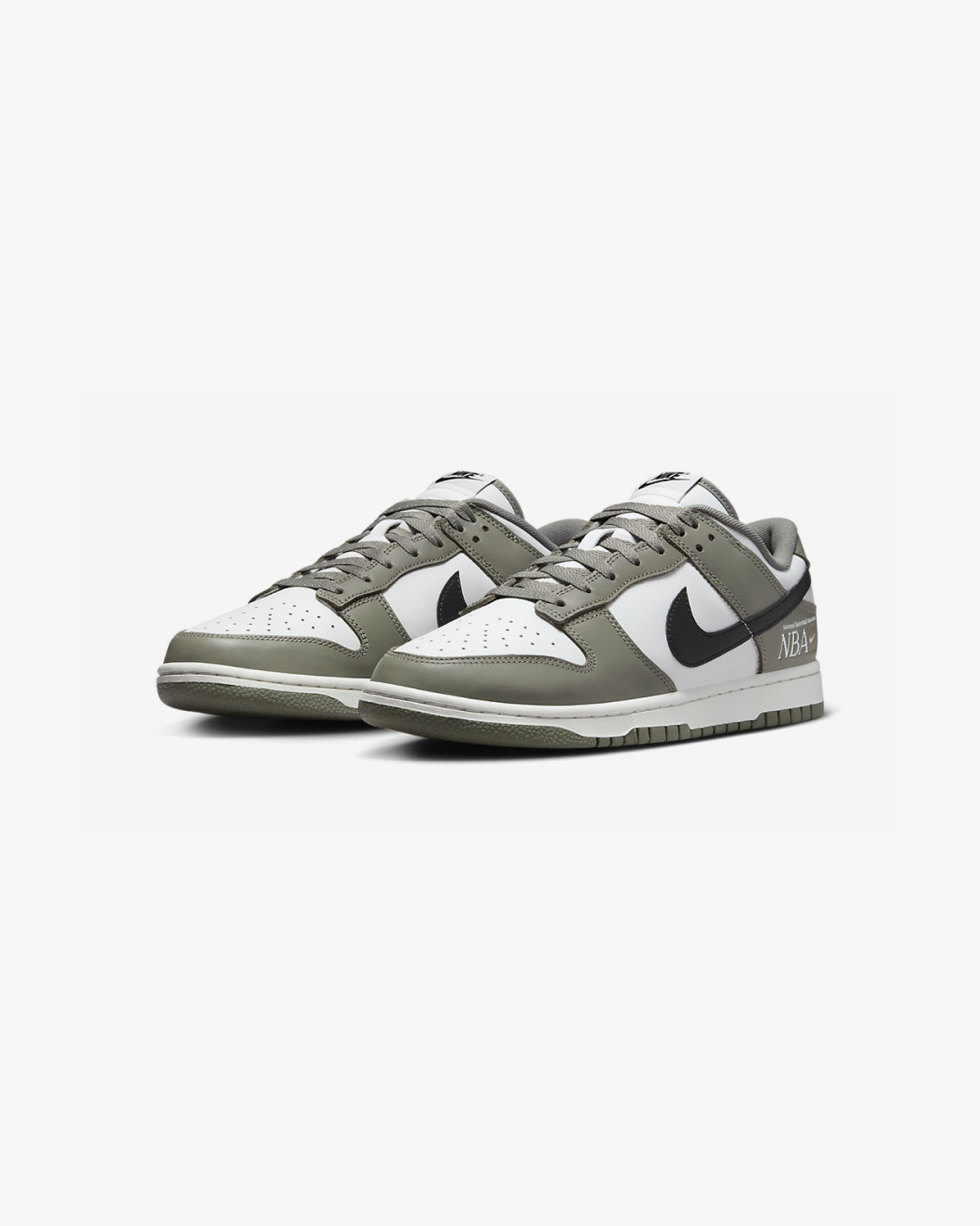 Nike Dunk Low NBA In Dark Stucco And Black Summit-White Sneakers