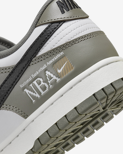 Nike Dunk Low NBA In Dark Stucco And Black Summit-White Sneakers