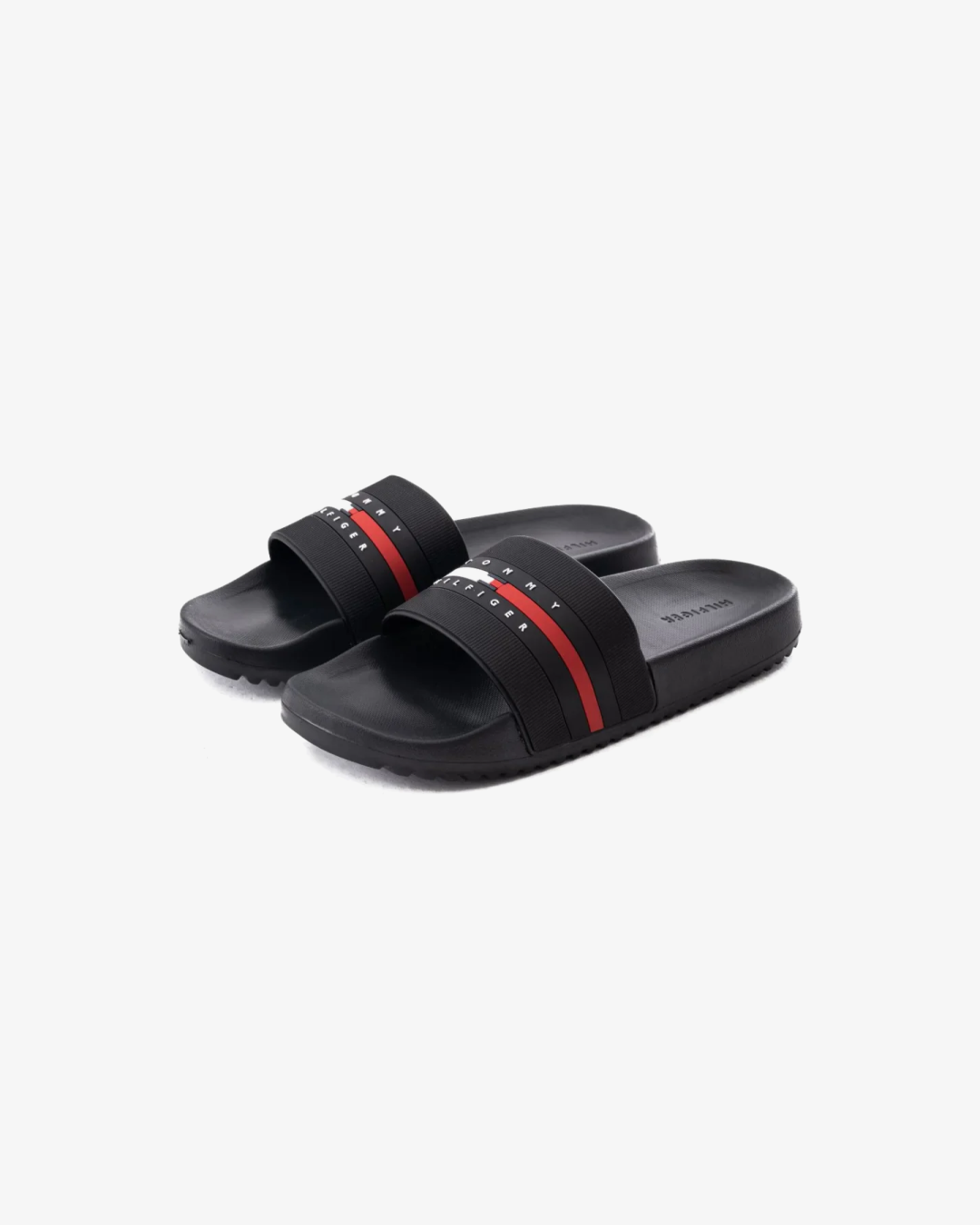 Tommy Hilfiger Ratter 1 Slides In Black