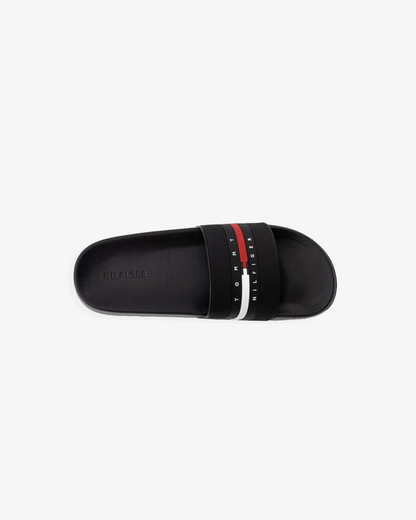 Tommy Hilfiger Ratter 1 Slides In Black