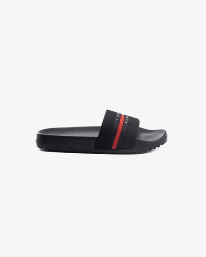 Tommy Hilfiger Ratter 1 Slides In Black