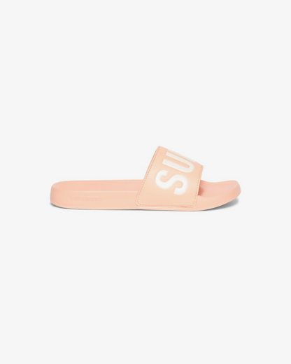 Super Dry Vegan Core Sliders In Peach