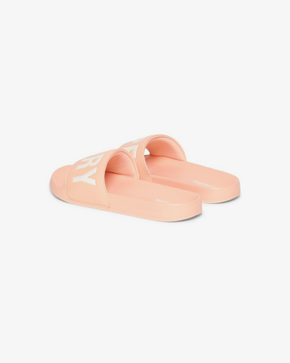 Super Dry Vegan Core Sliders In Peach