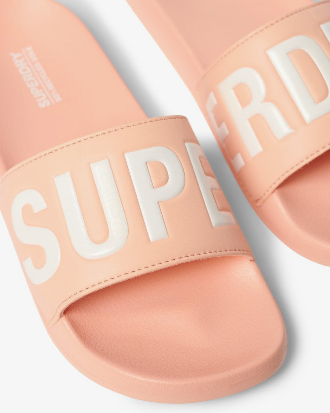 Super Dry Vegan Core Sliders In Peach