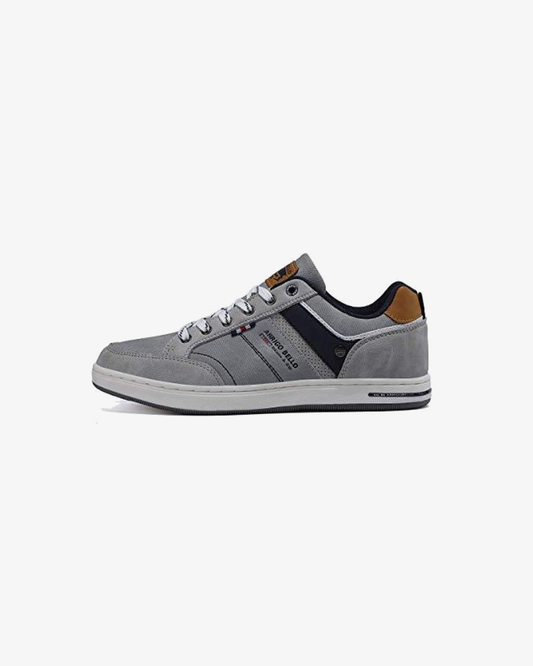 Arrigo Bello Casual Lace Up Shoe In Grey Sneakers