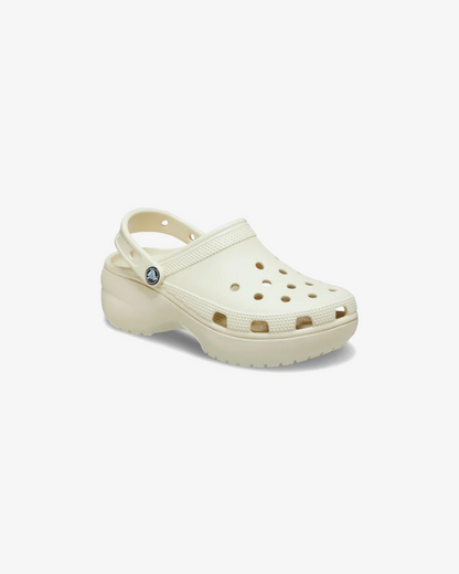 Unisex Classic Platform Clogs In Cream