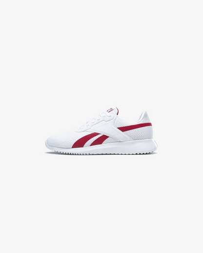 Reebok Mens Fluxlite Sneakers In White With Red Details