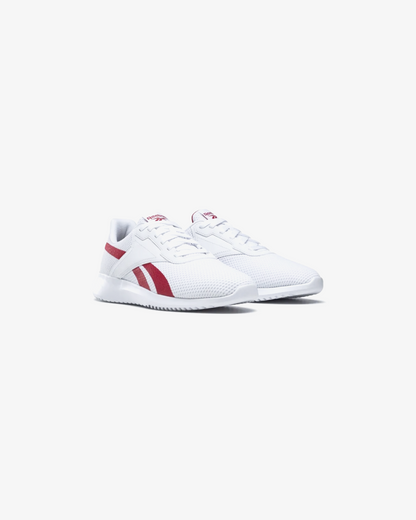 Reebok Mens Fluxlite Sneakers In White With Red Details