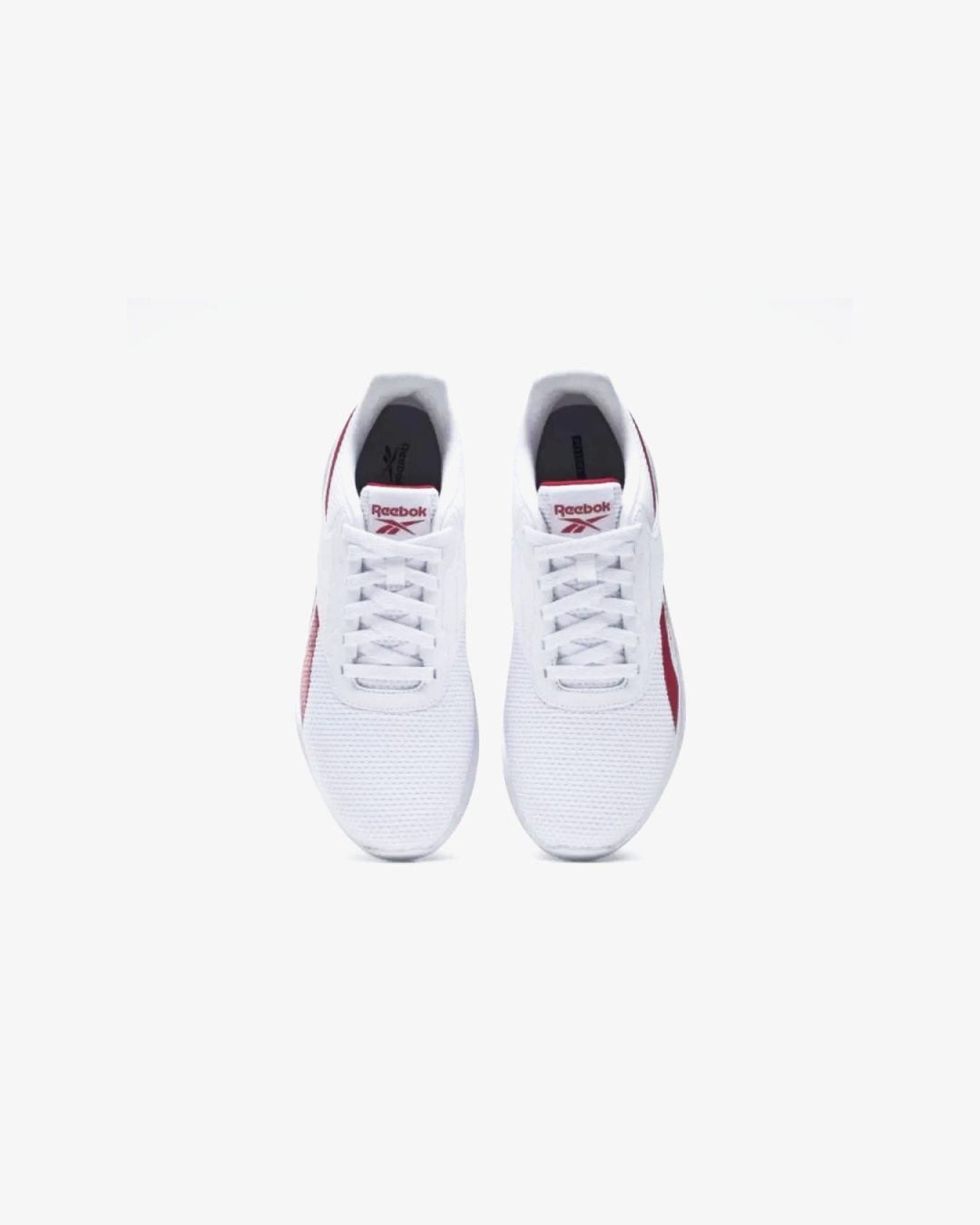 Reebok Mens Fluxlite Sneakers In White With Red Details