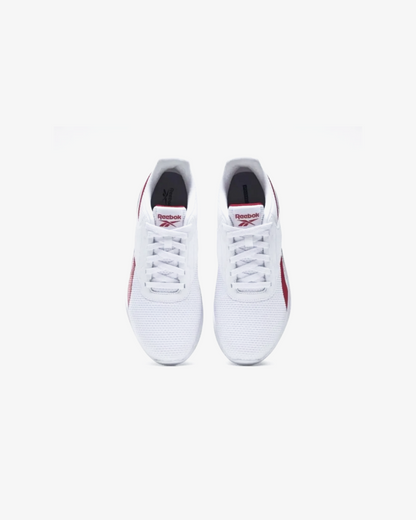 Reebok Mens Fluxlite Sneakers In White With Red Details