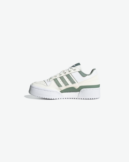 Adidas Forum Bold Shoes In Off White Silver Green Cloud White