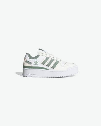 Adidas Forum Bold Shoes In Off White Silver Green Cloud White