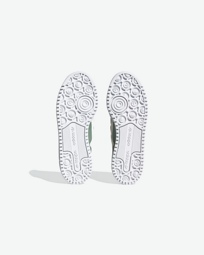 Adidas Forum Bold Shoes In Off White Silver Green Cloud White