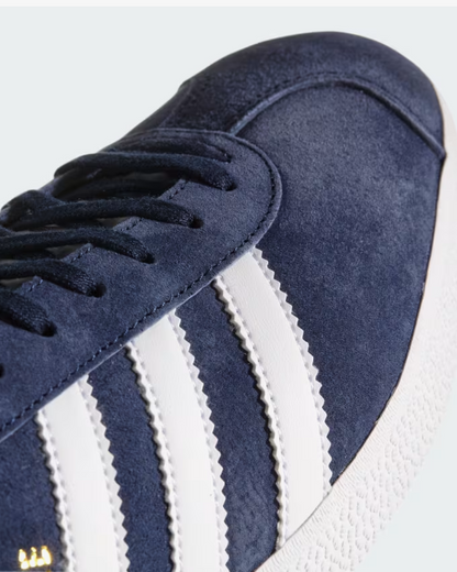 Adidas Originals Gazelle Collegiate Navy White Gold Metallic Sneakers