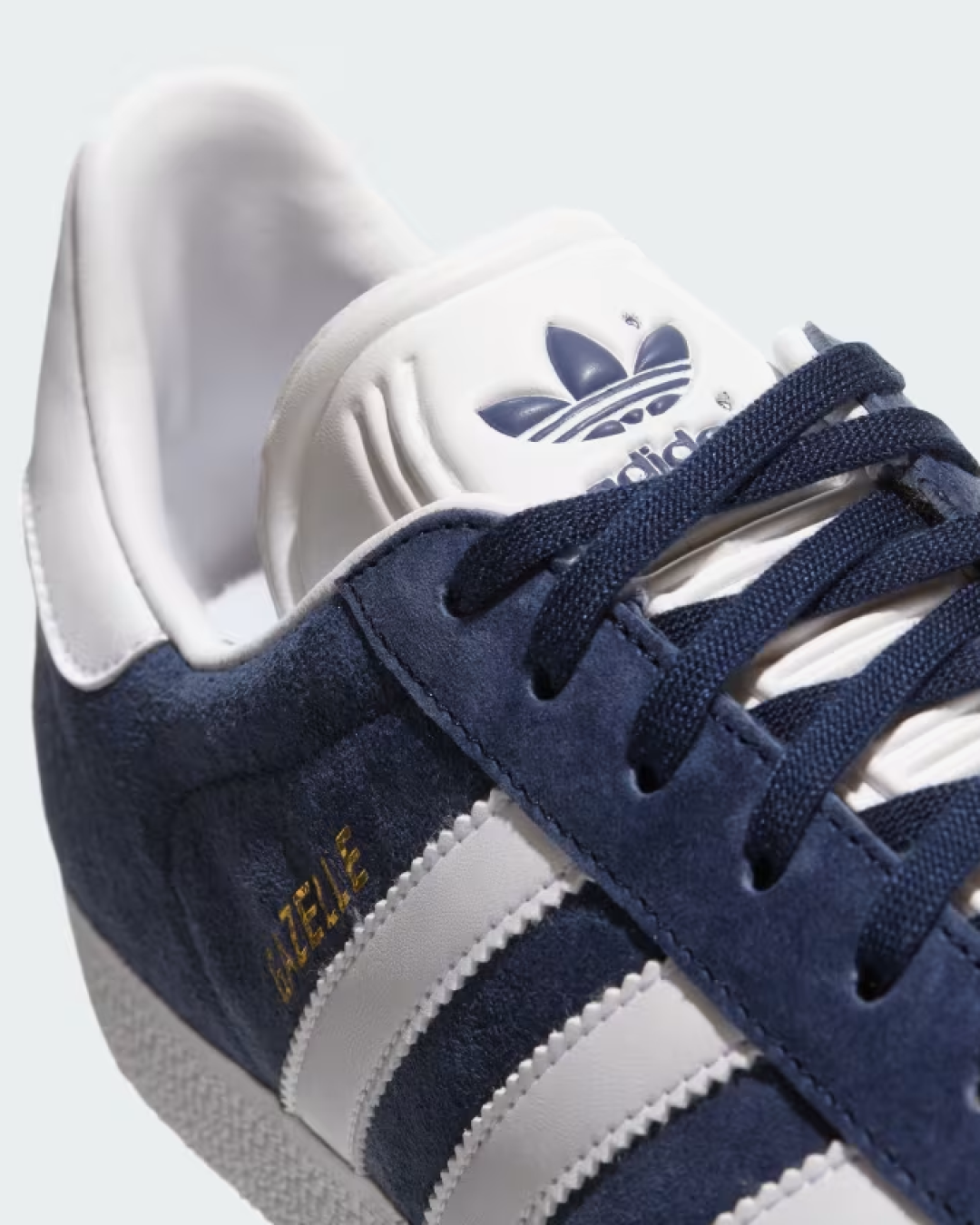 Adidas Originals Gazelle Collegiate Navy White Gold Metallic Sneakers