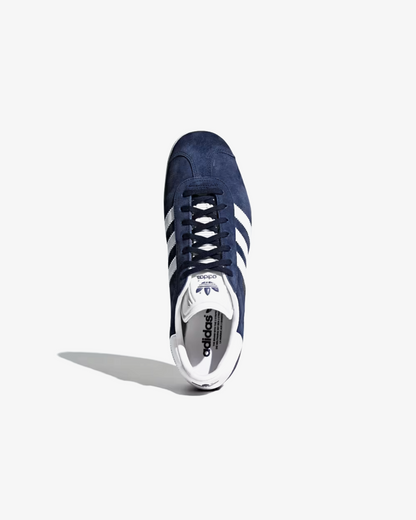 Adidas Originals Gazelle Collegiate Navy White Gold Metallic Sneakers