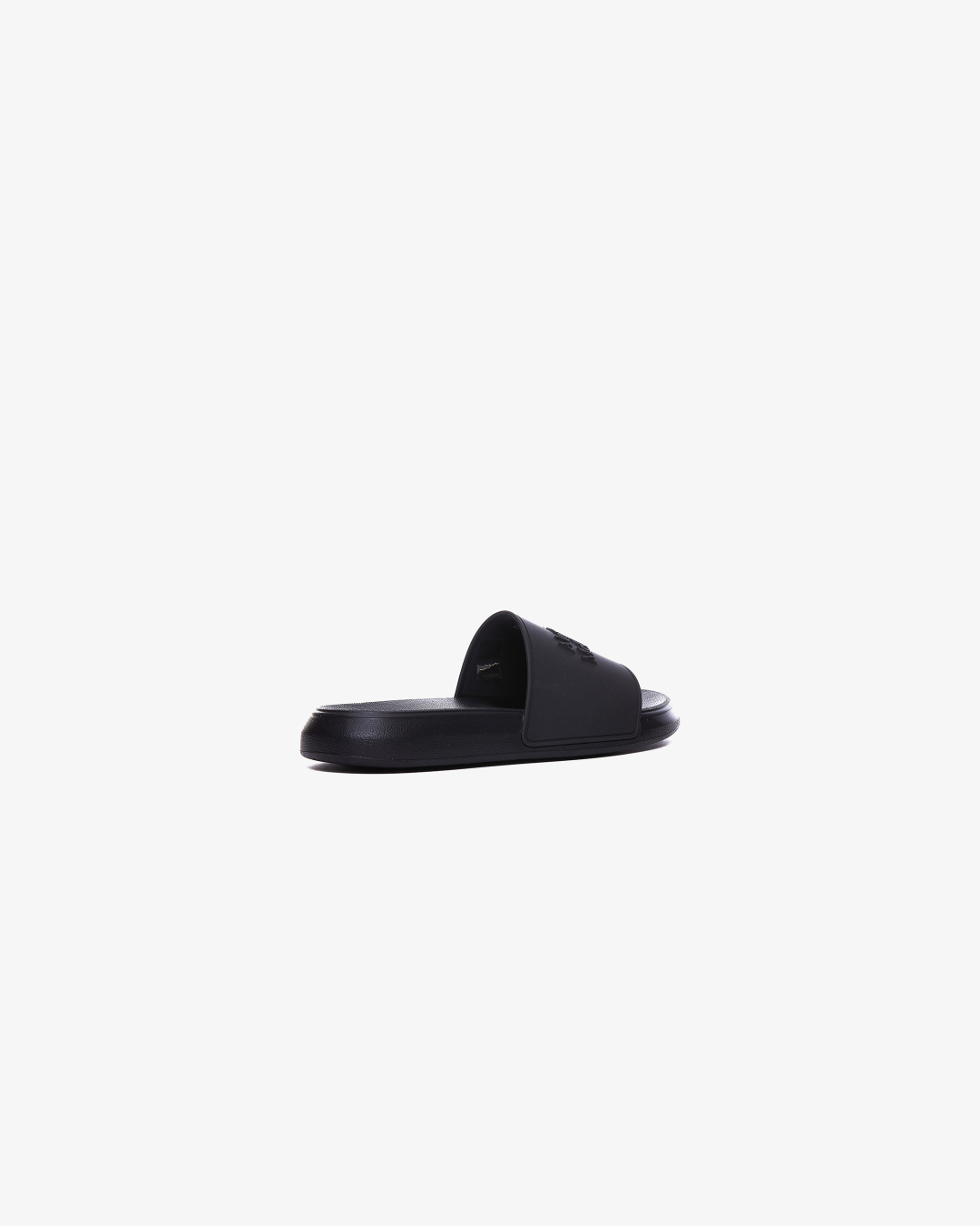 Alexander Mcqueen Rubber Sliders In Black