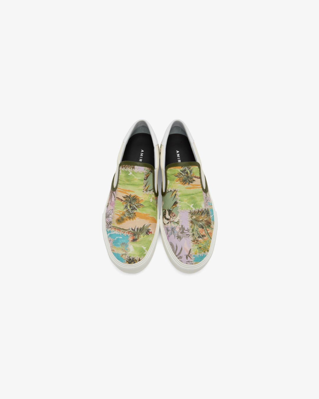 Amiri Multicolor Hawaiian Reconstructed Slip-On Sneakers